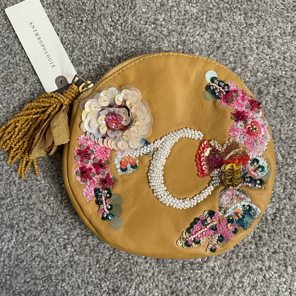 Anthropologie “C” purse/pouch/clutch